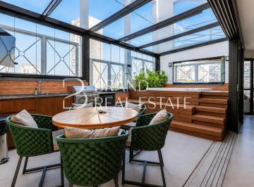 Apartamento · 188m² · 2 Quartos · 3 Vagas · Cobertura Duplex Reformada por Gabriel Cordeiro com Jacuzzi e Mobiliário Dunelli House