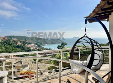 Casa · 138m² · 5 Quartos · 2 Vagas · À venda casa de alto padrão com vista panorâmica para o mar em João Fernandes, Armação dos Búzios