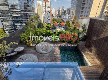 Apartamento · 240m² · 3 Quartos · 4 Vagas · Cobertura a venda proxima ao Parque do Povo no Itaim com 240m2, 3 suites, 4 vagas, piscina e rooftop