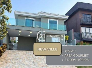 9bfb9ea8a29a508f53dfb94f6dc4fe7c38703ecc · Casa com 3 dormitórios à venda, 210 m² por R$ 1.700.000,00 - New Ville - Santana de Parnaíba/SP