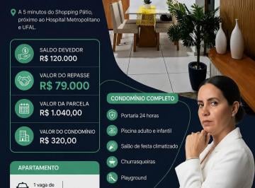 Apartamento à venda no GRAND PÁTIO CLUB RESIDENCE II, CIDADE UNIVERSITÁRIA, Maceió, AL · Apartamento à venda no GRAND PÁTIO CLUB RESIDENCE II, CIDADE UNIVERSITÁRIA, Maceió, AL