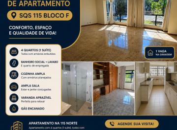 Casa de 4 quartos, Brasília · Aluguel de Apt 167m2 4 quartos 1 suíte na SQN 115 Faça visita hoje mesmo direto com o proprietário