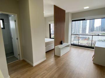 Apartamento de 1 quarto, São Paulo · Apto Studio semi mobiliado na Chacara Santo Antonio - 34 m² - 1 vaga - ar condicionado