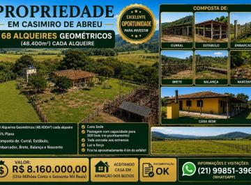 Rural de 3 quartos, Casimiro de Abreu · Fazenda em Casimiro de Abreu - medindo 68 Alqueires geométricos - Oportunidade!!