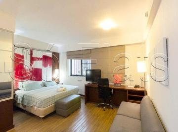 Apartamento · 27m² · 1 Quarto · 1 Vaga · Flat mobiliado em Moema 27m² ao lado do Metrô e Shopping Ibirapuera excelente para investimento