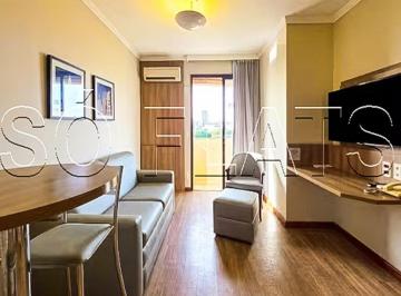 Apartamento · 38m² · 1 Quarto · 1 Vaga · Flat mobiliado na Av. Borges de Medeiros, Centro Histórico de Porto Alegre