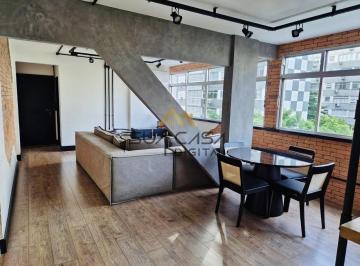 Apartamento · 100m² · 2 Quartos · Apartamento no, Leblon — Estilo Industrial, andar alto totalmente reformado
