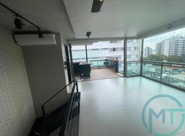 Apartamento · 120m² · 1 Quarto · 2 Vagas · Cobertura de luxo para locação em Perdizes, São Paulo-SP: 1 quarto, 1 suíte, 2 s