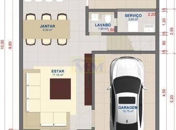 Casa · 143m² · 3 Quartos · 1 Vaga · Sobrado 3 quartos com Suíte em Construção no Cajuru