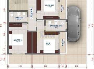 Casa · 128m² · 3 Quartos · 1 Vaga · Sobrado 3 quartos com Suíte em Construção no Cajuru