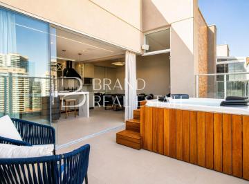 Apartamento · 140m² · 2 Quartos · 2 Vagas · Cobertura Duplex Mobiliada com Jacuzzi Privativa no Brooklin