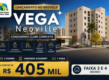 Apartamento de 2 quartos, Curitiba · Apartamento 2 quartos e Garden com 2 quartos, lançamento no Neoville de 46,3m² à 86,6m².