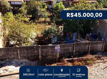 Terreno · 265m² · VENDE-SE LOTE POR R$45.000,00 EM DORES DO INDAIA!
