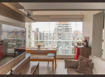 Sala integrada · Apartamento com 1 quarto à venda, 50 m² - Brooklin - São Paulo/SP