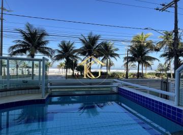 Apartamento · 55m² · 1 Quarto · 1 Vaga · Apartamento Á Venda Frente Mar Semimobiliado 1 Quarto Sacada Gourmet Flórida PG