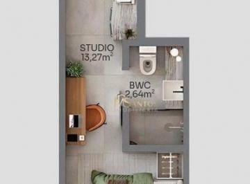 162342ecdecbc790f7b29bc93b4519de72492a42 · Studio com 1 dormitório à venda, 15 m² por R$ 273.658,05 - Centro - Florianópolis/SC