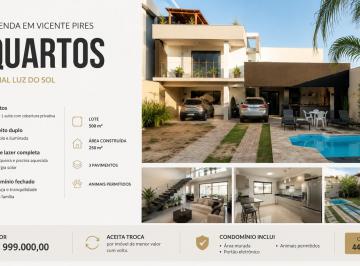 Casa de 3 quartos, Vicente Pires · Casa 3 Quartos 2 Suítes em Vicente Pires, Condomínio Fechado, Piscina Aquecida, 500m²