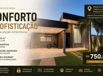 Casa de 3 quartos, Vicente Pires · Casa, 26 de Setembro, 3 Quartos, 2 Suítes, Piscina Aquecida, Área Gourmet, Condomínio e 410m².