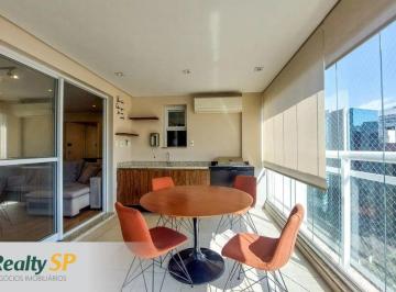 Apartamento de 1 quarto, São Paulo · BROOKLIN 85m² / 1 SUÍTE / LAVABO / TERRAÇO GOURMET / MOBILIADO / AR-COND. / 2 VAGAS / LAZER COMPLETO