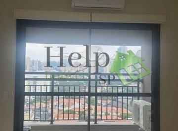 Apartamento · 35m² · 1 Quarto · Stúdio mobiliado de 35 m² útil/construída - Varanda - sem Vaga - Metrô Klablin