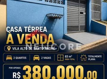 Casa · 83m² · 2 Quartos · 2 Vagas · Casa em Rua Olimpo - Jardim Santo Antônio - Santo André/SP
