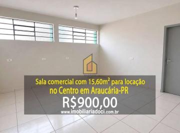 0fc2557f8be85f6616165a2a53fef67785a18f67 · Sala Comercial com 15,60m² no Centro em Araucária-PR - Locação por R$900,00