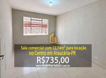 e92a97f4176cb7f3afbe01e5e7b58652dc8d885e · Sala Comercial com 12,74m² no Centro em Araucária-PR - Locação por R$735,00