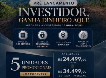 Terreno , Ibiúna · Terreno de 500m² em Ibiúna/SP - Residencial Fechado com Entrada Facilitada