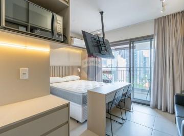 Apartamento · 27m² · 1 Quarto · Studio Mobiliado e Novo em Santo Amaro | 27m² | A 100m do Metrô Borba Gato | Chácara Santo Antônio