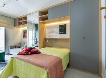 Apartamento · 37m² · 1 Quarto · 1 Vaga · Studio a venda em Moema, 37 mts com 1 vaga e mobiliado na av Aratãs