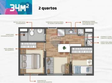 Apartamento · 24m² · 1 Quarto · Lançamento VIBRA – Estação Adolfo Pinheiro, Santo Amaro, SP!