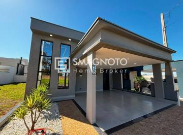 Casa · 133m² · 3 Quartos · 4 Vagas · Vendo Casa Térrea Moderna com Piscina no Condomínio Ágape | Piracicaba | R$ 875.000,00
