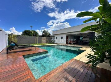 Casa · 230m² · 3 Quartos · 2 Vagas · Área Gourmet c/ Piscina Aquecida | 3 Suítes | Cond. Alto da Boa Vista | Aceita Financiamento