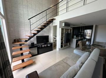Apartamento · 61m² · 1 Quarto · 1 Vaga · Apartamento duplex à venda em Patamares, 61m², vista mar, mobiliado e 1 vaga