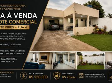 Casa de 2 quartos, Vicente Pires · Casa à Venda em Vicente Pires Rua 4 | Lote Comercial | Alto Potencial de Valorização