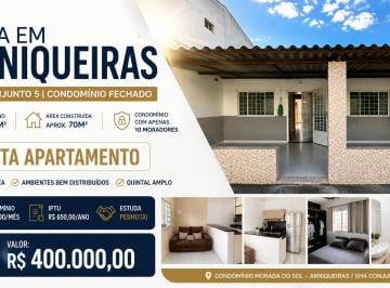 Casa de 2 quartos, Águas Claras · Casa à Venda em Arniqueiras SHA Conjunto 5 | Condomínio Fechado | Terreno 200m² | Aceita Apartamento