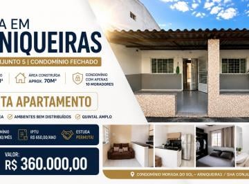 Casa de 2 quartos, Águas Claras · Casa à Venda em Arniqueiras SHA Conjunto 5 | Condomínio Fechado | Terreno 200m² | Aceita Apartamento