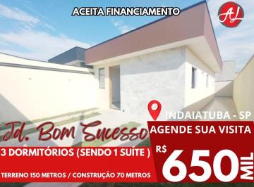 Casa de 3 quartos, Indaiatuba · Casa A Venda Com 3 Dormitórios - Jardim Bom Sucesso - Indaiatuba - SP!