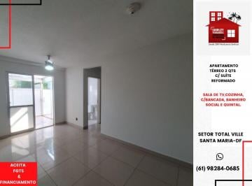 Apartamento de 2 quartos, Santa Maria · APTO TÉRREO c/SUÍTE REFORMADO QD 101 TOTAL VILLE SANTA MARIA-DF