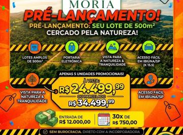 Terreno , Ibiúna · Lote de 500m² em Condomínio com Portaria Eletrônica | Entrada de R$ 12 Mil