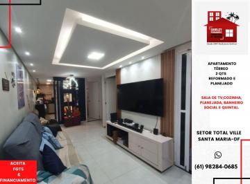 Apartamento de 2 quartos, Santa Maria · APTO TÉRREO REFORMADO E PLANEJADO QD 202 TOTAL VILLE SANTA MARIA-DF