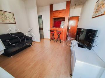 Apartamento · 39m² · 1 Quarto · 1 Vaga · Flat Crillon para locação com 39m² contendo 1 dormitório e 1 vaga de garagem.