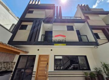 Casa · 103m² · 3 Quartos · 2 Vagas · Sofisticação e Conforto: Sobrado com 3 Suítes, Varandas e Churrasqueira