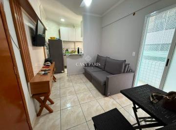 Apartamento · 32m² · 1 Quarto · 1 Vaga · Apartamento Mobiliado 1 Dorm no Boqueirão, Praia Grande (aceita financiamento) – 32m²