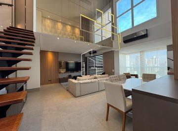 Apartamento · 84m² · 1 Quarto · 2 Vagas · Apartamento Duplex Mobiliado com 84,34 m², Suíte, Varanda Gourmet e 2 Vagas no Cambuí