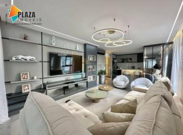 Apartamento · 131m² · 3 Quartos · 2 Vagas · Apartamento 3 dormitórios, mobiliado alto padrão, disponível para alugar, no bai