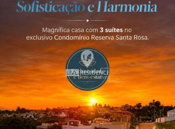 Casa · 315m² · 3 Quartos · 3 Vagas · Casa para venda em Reserva Santa Rosa de 315.00m² com 3 Quartos, 3 Suites e 3 Garagens