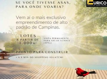 Terreno · 1000m² · Terreno para venda em Condomínio TIÊ - CAMPINAS de 1000.00m²