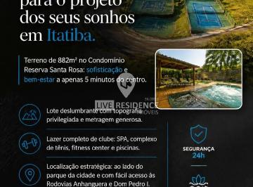 Terreno · 882m² · Terreno para venda em Reserva Santa Rosa de 882.00m²