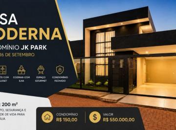 Casa de 3 quartos, Vicente Pires · Casa à Venda no Condomínio JK Park | 3 Quartos | Suíte | Condomínio Fechado | 200 m²